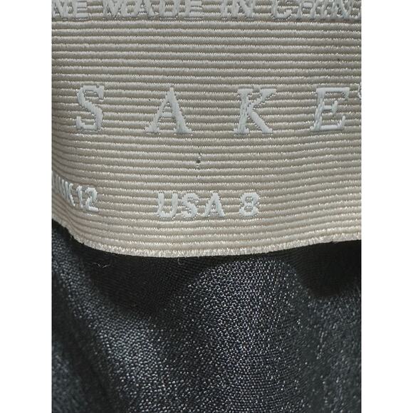 Keepsake Dress Womens 8 Black Red Floral‎ Ruffles Frilly Whimsigoth Fairy Grunge - Picture 7 of 13